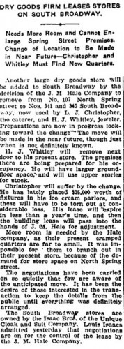 Story from Los Angeles Times, Nov. 5, 1906
